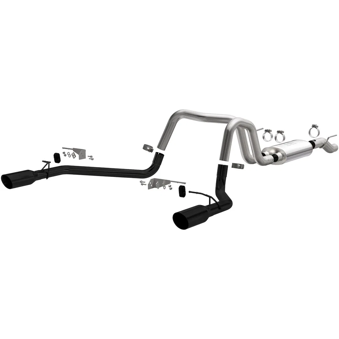 19562 – MAGNAFLOW Exhaust System Kit, Stainless Steel With Muffler 3 Inch Pipe Diameter Single Exhaust With Dual Exit...